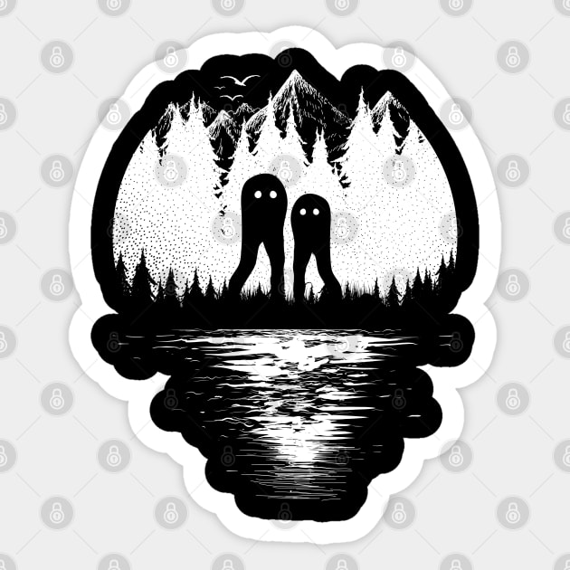 Frenso Night Walker Sticker by Tesszero